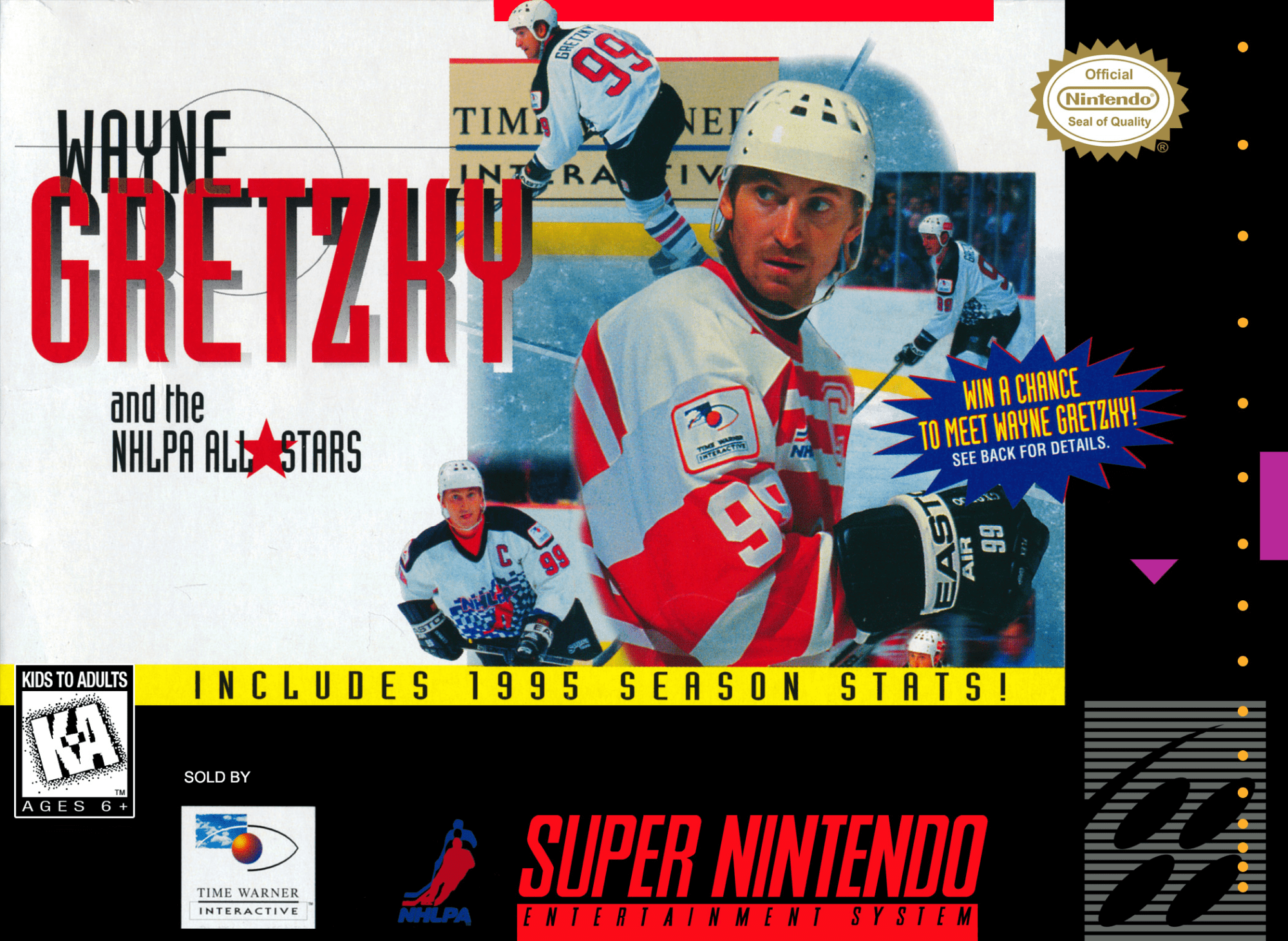 Wayne Gretzky and the NHLPA All-Stars box art for Super Nintendo